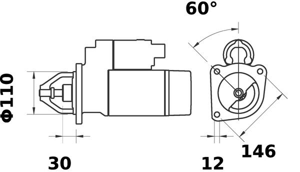 Product Image - Startmotor / starter - MS363 - MAHLE