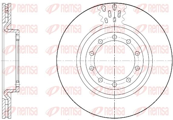 Гальмівний диск, Remsa 61672.10