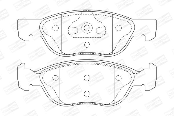 Колодки тормозные (передние) на Avensis