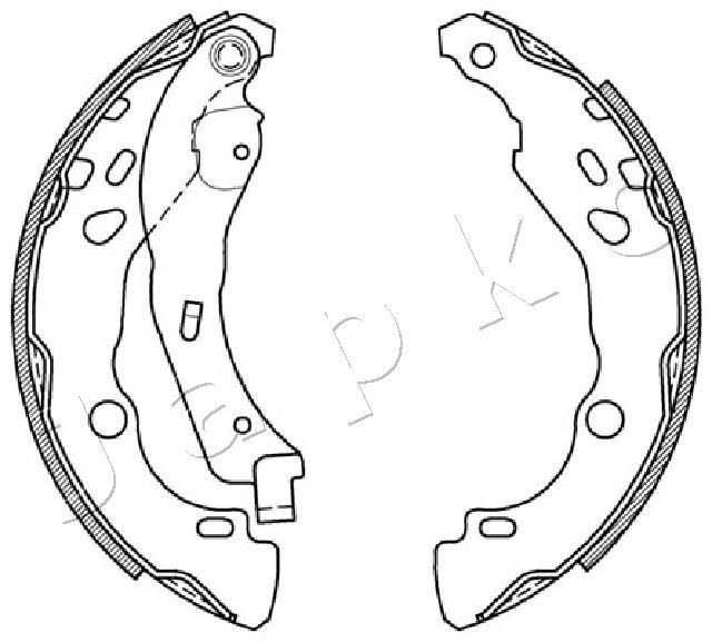 JAPKO fékpofakészlet 550602