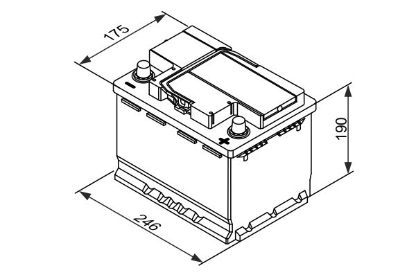 BOSCH 0 092 T30 050 Starter Battery