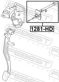 Головний циліндр, зчеплення, Febest 1281-HD