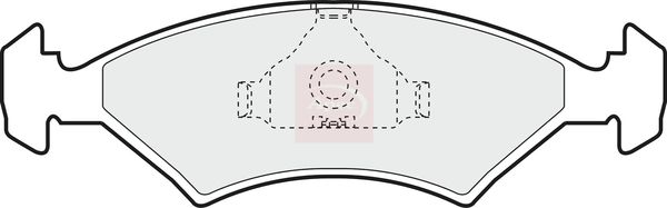 APEC Brake Pad Set, disc brake PAD351