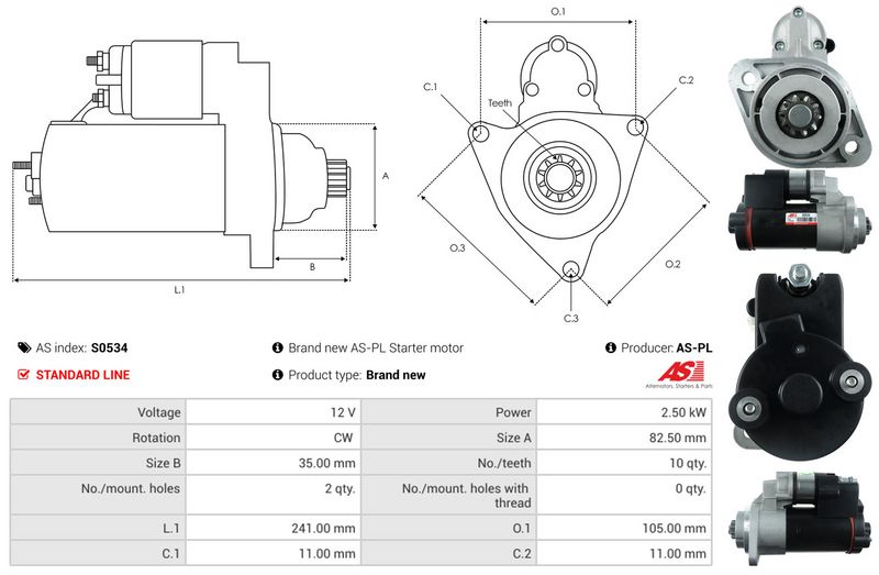AS-PL S0534 Starter