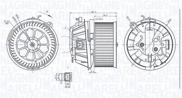 Компресор салону, Magneti Marelli 069412240010