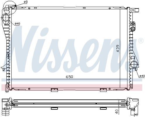 NISSENS 60752A Radiator, engine cooling