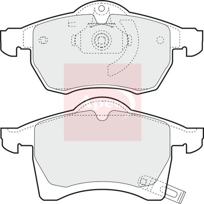 APEC Brake Pad Set, disc brake PAD1023