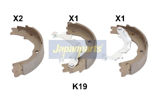 JAPANPARTS Stabdžių trinkelių komplektas