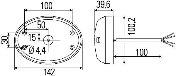 HELLA 2SB 343 390-091 Tail Light Assembly