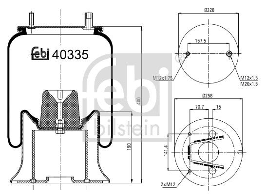 Mech, pneumatické odpružení 40335