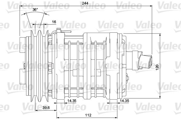 VALEO Compressor, airconditioning 700853