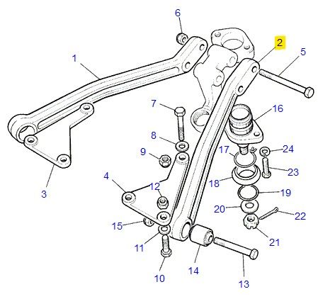 AG PARTS 6968 Control/Trailing Arm, wheel suspension