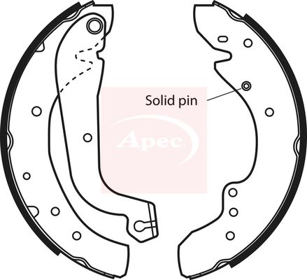 APEC Brake Shoe Set SHU537