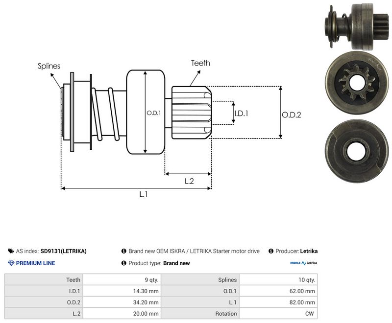 Vabajooks, starter, AS-PL SD9131(LETRIKA)