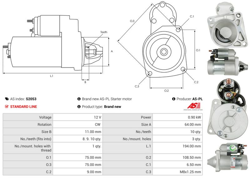 AS-PL S2053 Starter