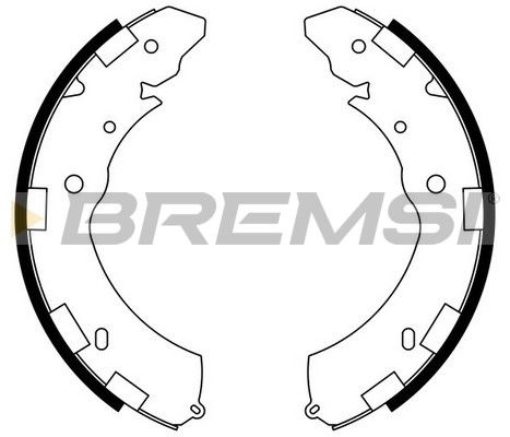 Комплект гальмівних колодок, Bremsi GF0833