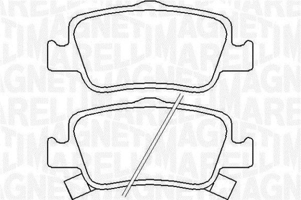 MAGNETI MARELLI fékbetétkészlet, tárcsafék 363916060666