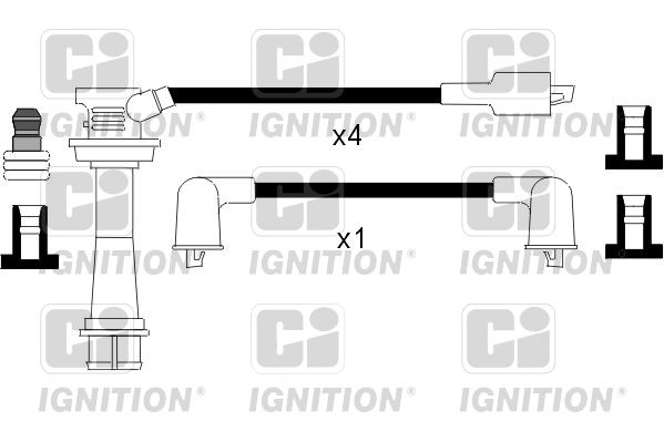 QUINTON HAZELL gyújtókábelkészlet XC877