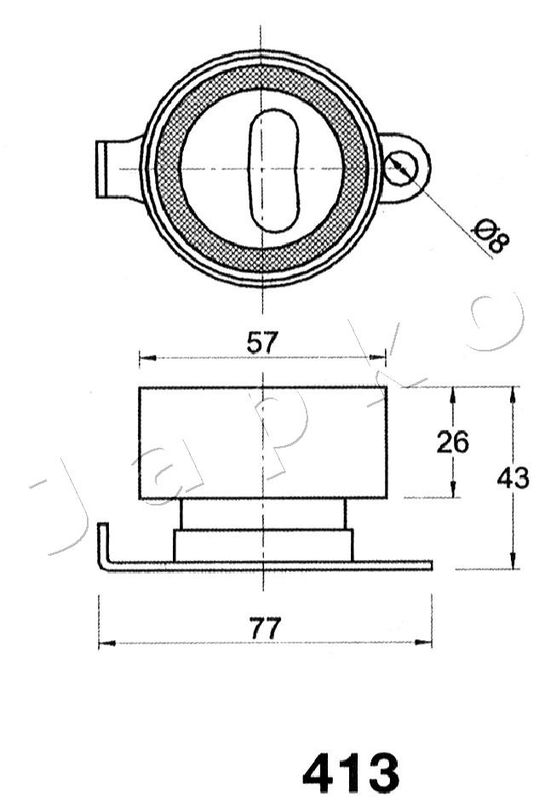 JAPKO 45413 Tensioner, timing belt