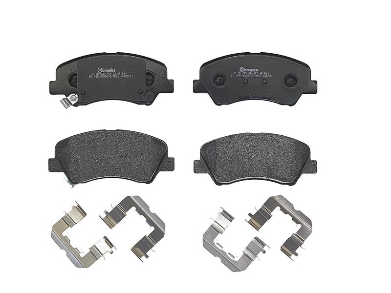 комплект спирачно феродо, дискови спирачки BREMBO