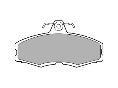 DELPHI LP250 Brake Pad Set, disc brake
