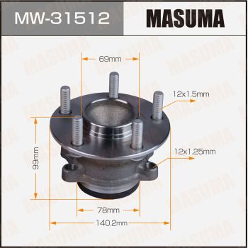 Комплект колісних підшипників, Masuma MW-31512