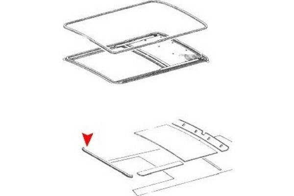 ÜRO Parts 1087820098 Seal, sunroof