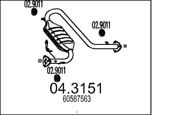 MTS katalizátor 04.3151
