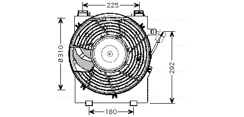 AVA QUALITY COOLING ventilátor, motorhűtés OL7518