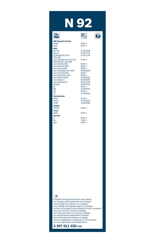 BOSCH 3397011426 Wiper Blade