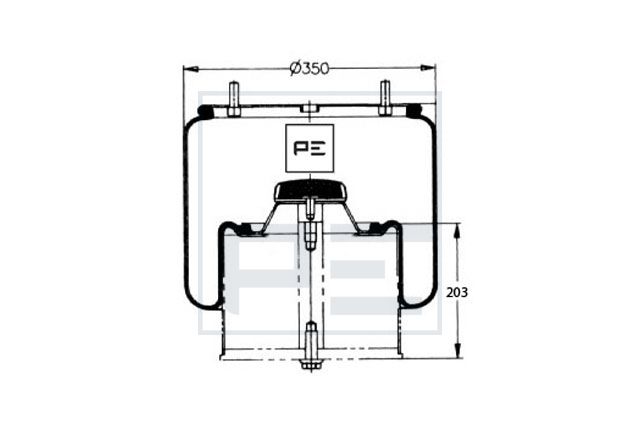 Mech, pneumatické odpružení 084.084-72A