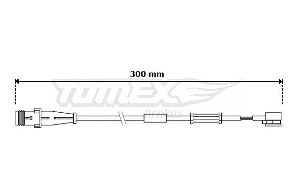 TOMEX Brakes figyelmezető kontaktus, fékbetétkopás TX 30-70