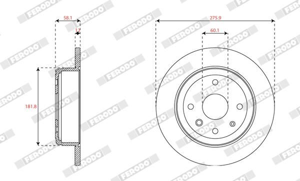 FERODO DDF1944C Brake Disc