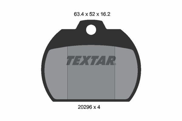 TEXTAR fékbetétkészlet, tárcsafék 2029602