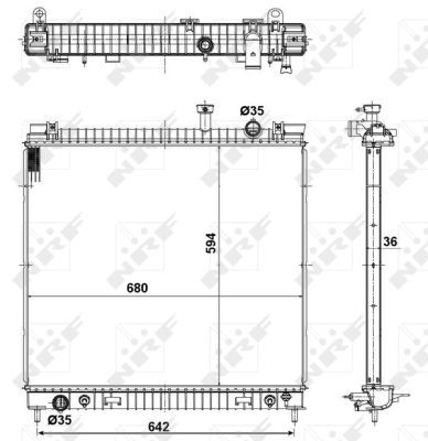 NRF 56082 Radiator, engine cooling