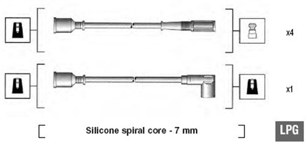 MAGNETI MARELLI gyújtókábelkészlet 941105080635