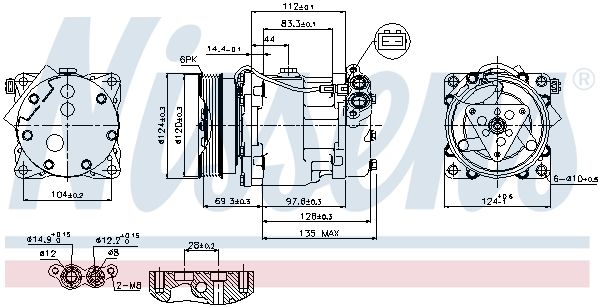 NISSENS 89203 Compressor, air conditioning