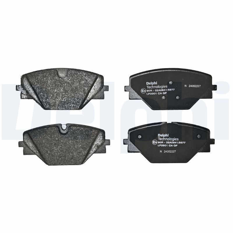 Remblokken set Achter (met een dempingskussen), past: LAND ROVER RANGE ROVER SPORT III, RANGE ROVER V 3.0DH-4.4H 10.21-