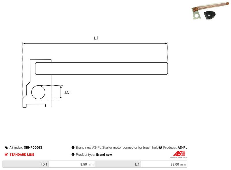 AS-PL SBHP0006S Repair Kit, starter