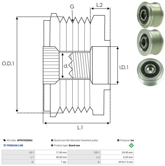 Generaatori vabakäik, AS-PL AFP0105(INA)