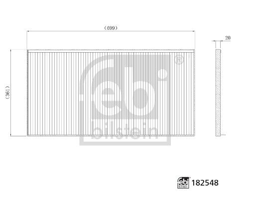 FEBI BILSTEIN 182548 Filter, cabin air