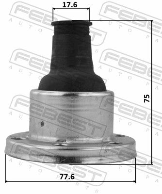 FEBEST 2715-XC90SA Bellow, drive shaft