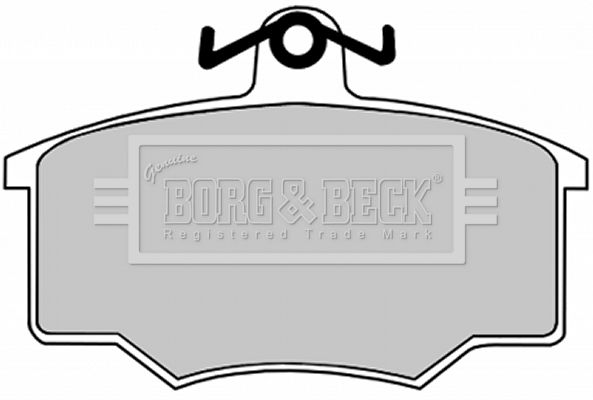 BORG & BECK fékbetétkészlet, tárcsafék BBP1049