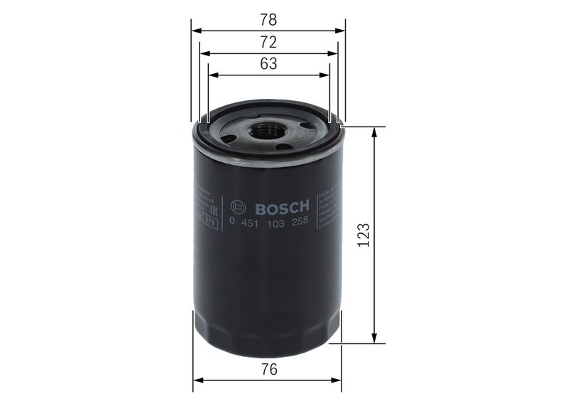 BOSCH 0 451 103 258 Oil Filter