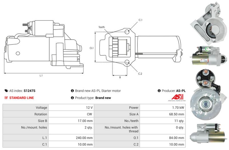 This part match OEM code: 3862307