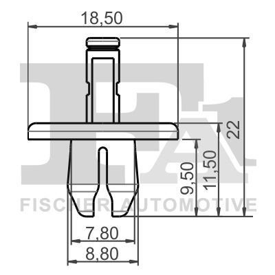 FA1 10-20024.5 Clip, trim/protection strip