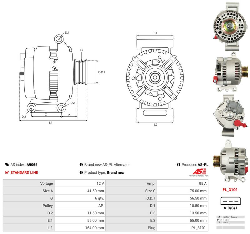 Generaator, AS-PL A9065