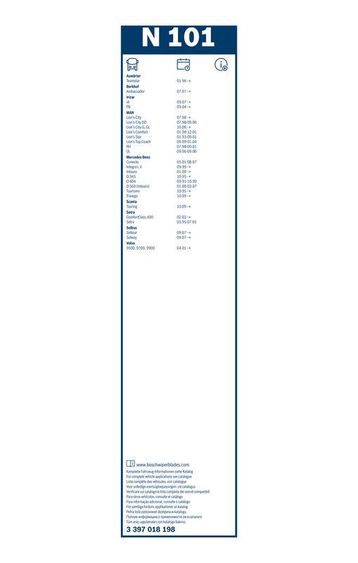 BOSCH 3 397 018 198 Wiper Blade