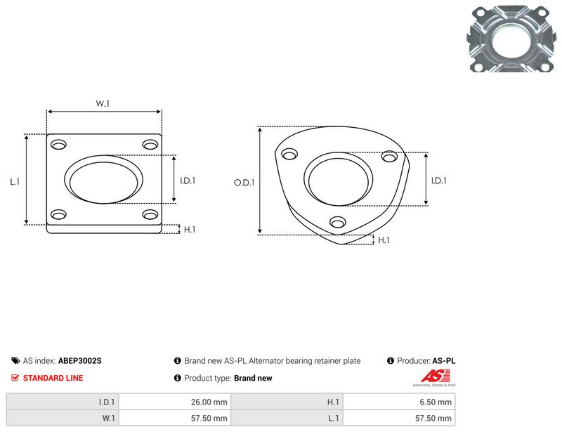 AS-PL ABEP3002S Repair Set, alternator