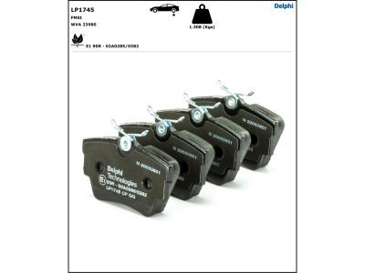 DELPHI LP1745 Brake Pad Set, disc brake